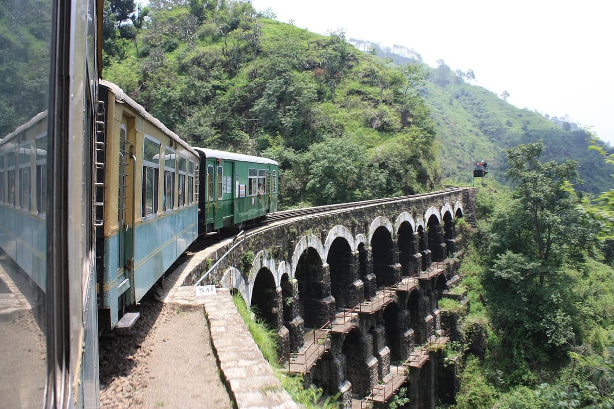 The 96 km Kalka-Shimla Railway Climbs More Than 1,400 Metres on a 2 ft 6 in Track, and Its Tunnel and Bridge Counts Differ by Source